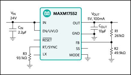 MAXIM INTEGRATED MAXM17552 COMPACT STEP-DOWN POWER MODULE