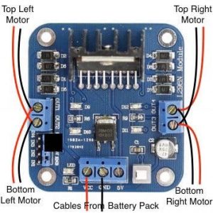 Connecting the Motors to L298N Motor Driver 1