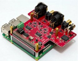 PecanPi DAC with Raspberry Pi from two angles 2