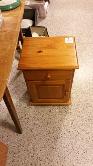 cheap, used bedside table