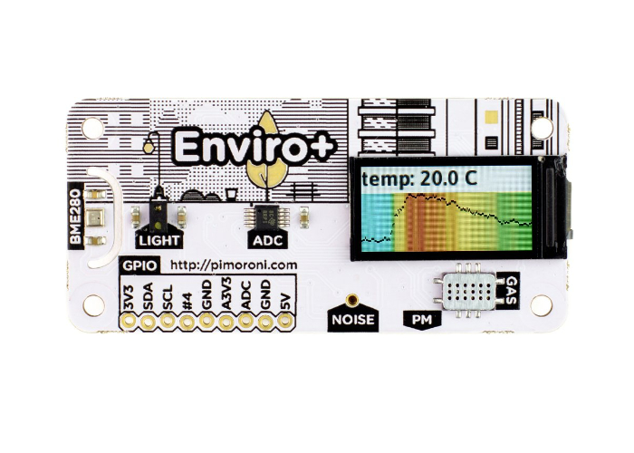Enviro+ Raspberry Pi air quality monitor