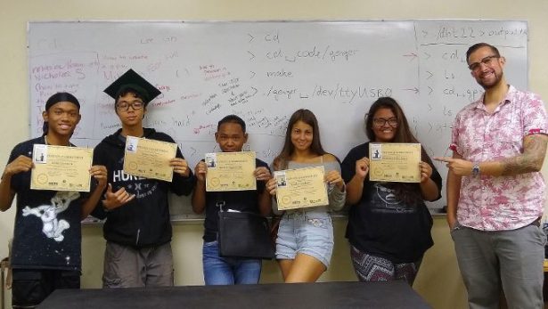 West side high school students build computers at UH Mānoa