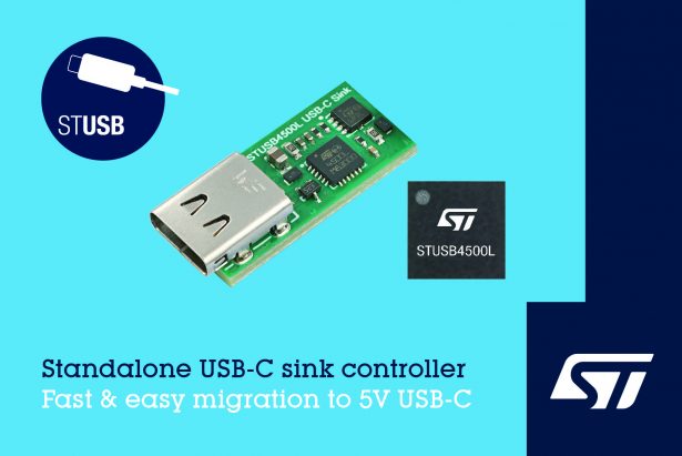 STMICROELECTRONICS-INTRODUCES-STANDALONE-VBUS-POWERED-CONTROLLER-FOR-5V-USB-C-CHARGING-APPLICATIONS