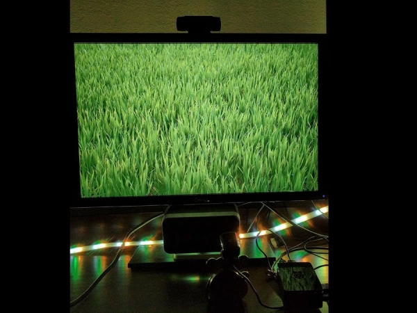 Phillips Hue Ambient Light Synced to a TV
