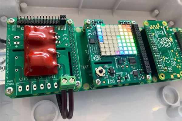Hat Rack DIN rail mount for Raspberry Pi HATs is perfect for home automation projects