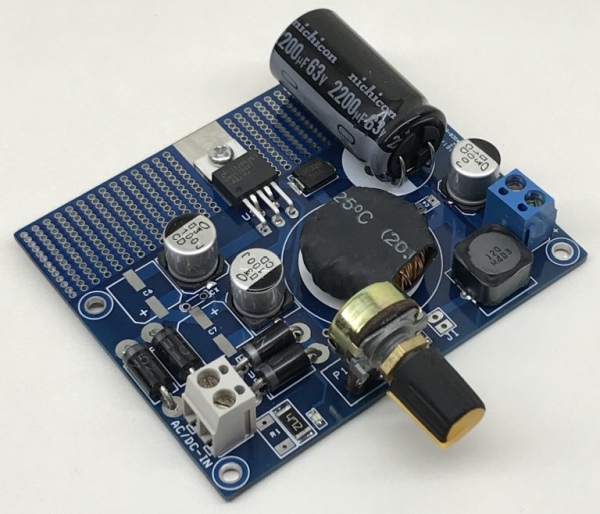 1.2V TO 50V @ 3A – ADJUSTABLE POWER SUPPLY WITH 55VDC INPUT