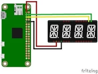 The figure above shows the connections for the display.