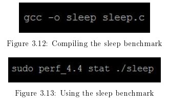 Compiling the sleep benchmark Using the sleep benchmark