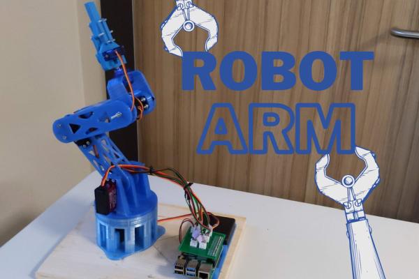 3D Printed Raspberry Pi Robotarm