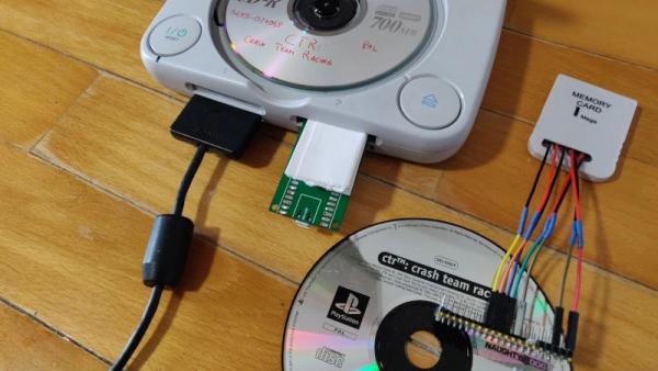 RASPBERRY PI PICO REPLACES PLAYSTATION MEMORY CARD