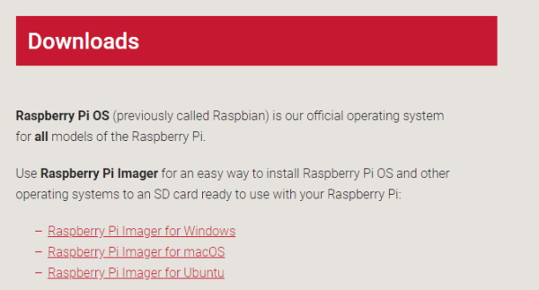 Download and launch the Raspberry Pi Imager