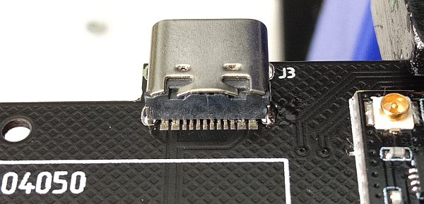 attach the connector using one pad