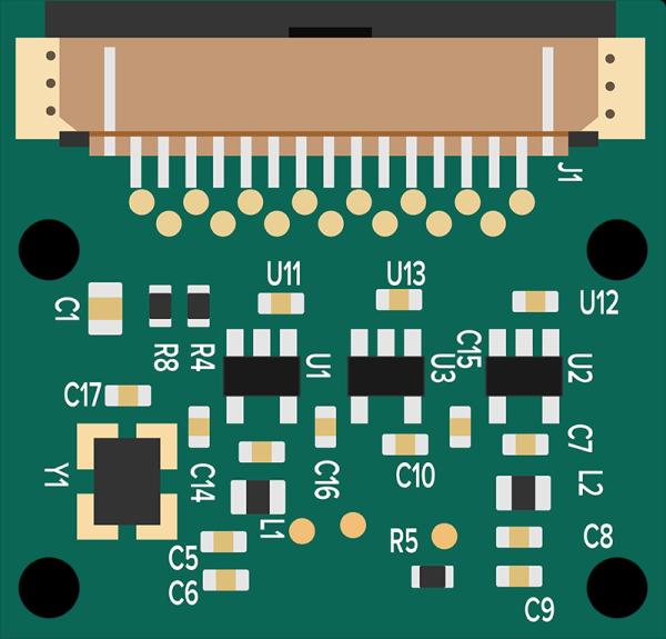 Connector on the V1.3 or V2.1 Pi Camera Board