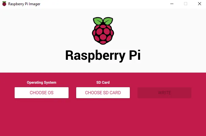 Raspberry PI Imager Screenshot