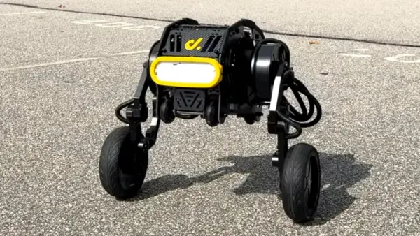 Self Balancing Raspberry Pi Robot Features Wheeled Legs