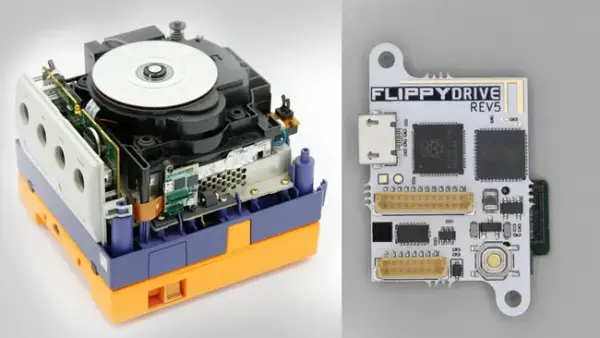 FlippyDrive solderless GameCube modchip is powered by Raspberry Pi Pico