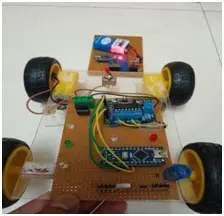 Assembled image of robotic vehicle