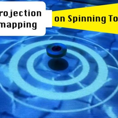 Projection-mapping on Spinning Top