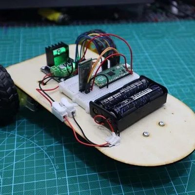 Hello fellow makers and tinkerers, I am back with another simple, easy-to-follow project based on the Raspberry Pi Pico. Using easy-to-find components, we will be making a 2-wheel drive the motor car controlled through a Bluetooth module on an android APP made by MIT app inventor. The application is straightforward, which allows you to connect to the car through Bluetooth. Once connected, you can use the arrow buttons to control the movement and direction of the car. It comes with a slider to control the speed of the motor. In this instructable, we will go through everything for you to recreate this project, make something similar, expand on it, and make it more awesome. I would appreciate if you go watch the video I have made for the project. YouTube